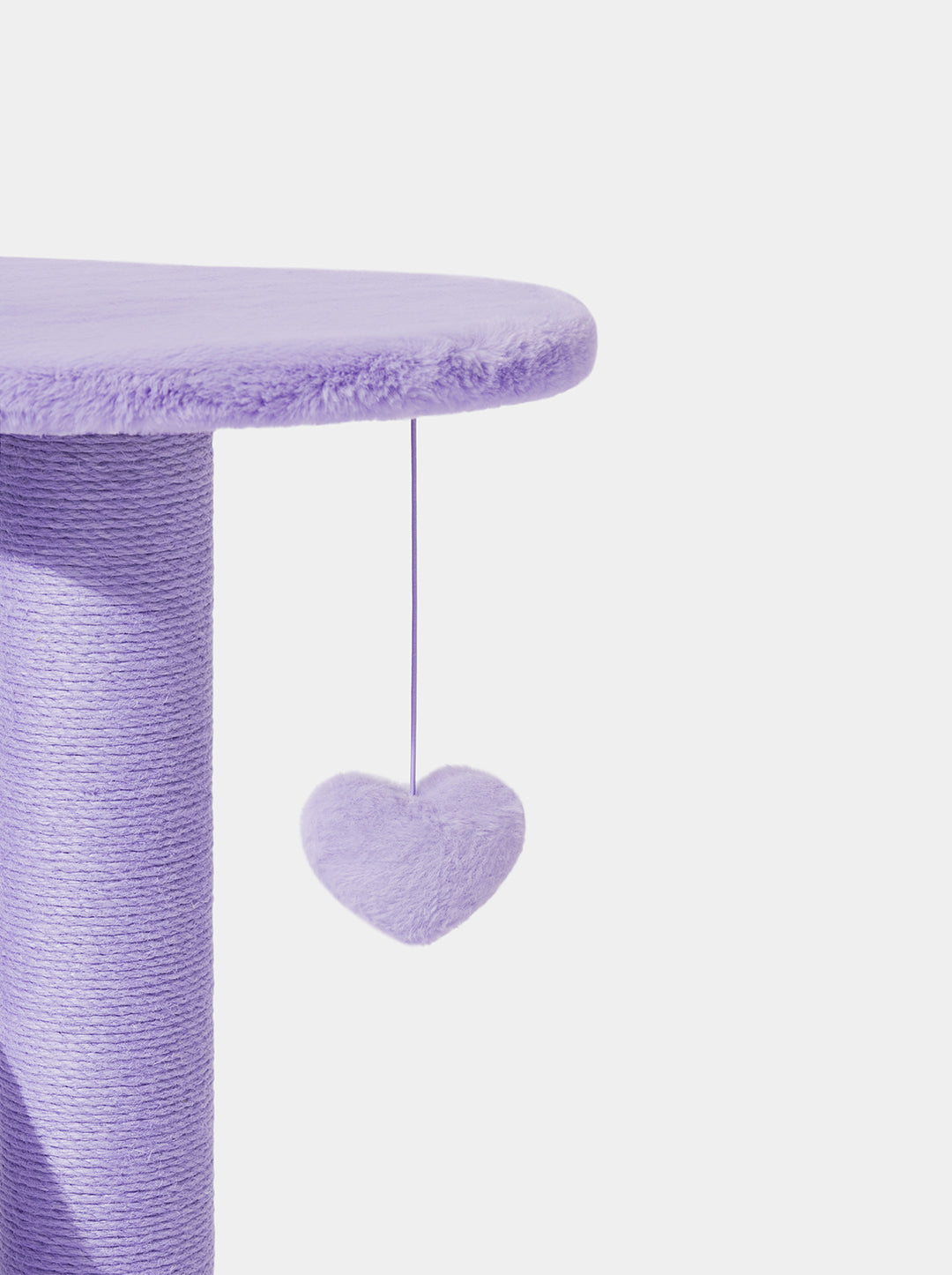 Cat Climber Tower – Four Platforms, Jute & Polyester, 40 in, Purple