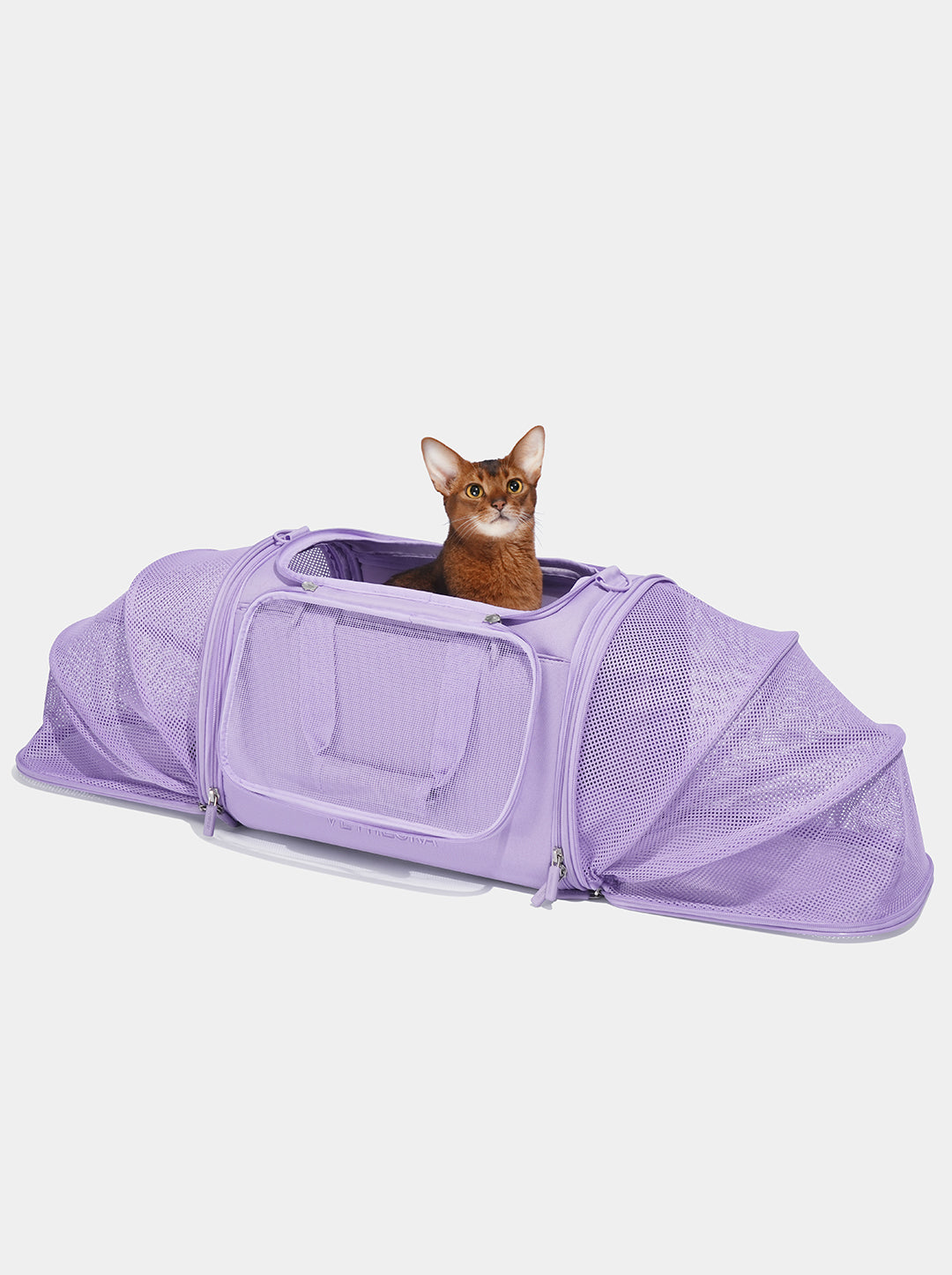 Expandable Cat and Small Dog Carrier – Violet Polyester, 18–40 in Adjustable Size