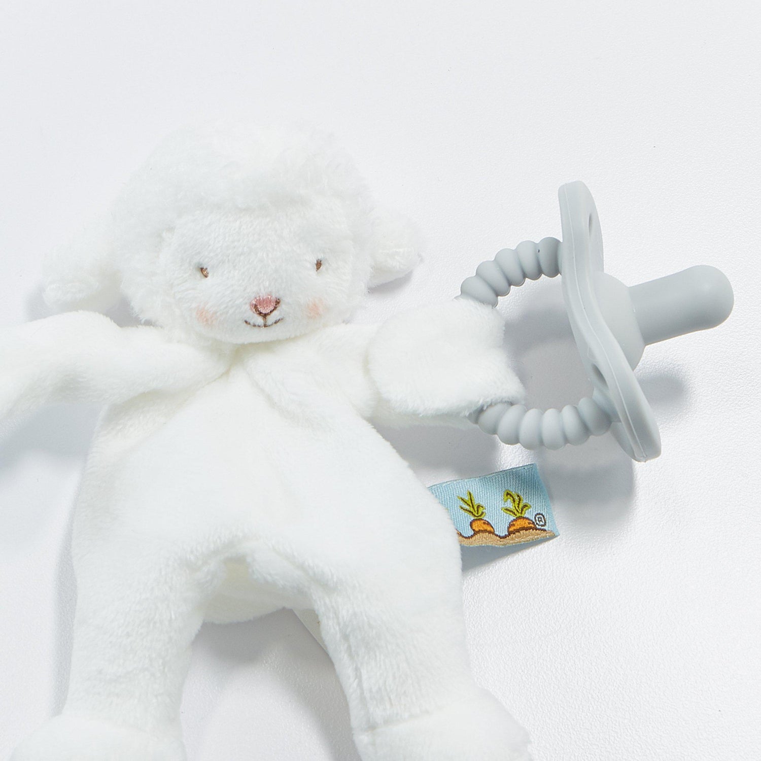 Wee Kiddo Silly Buddy - Small Soft Security Toy with Pacifier Loop