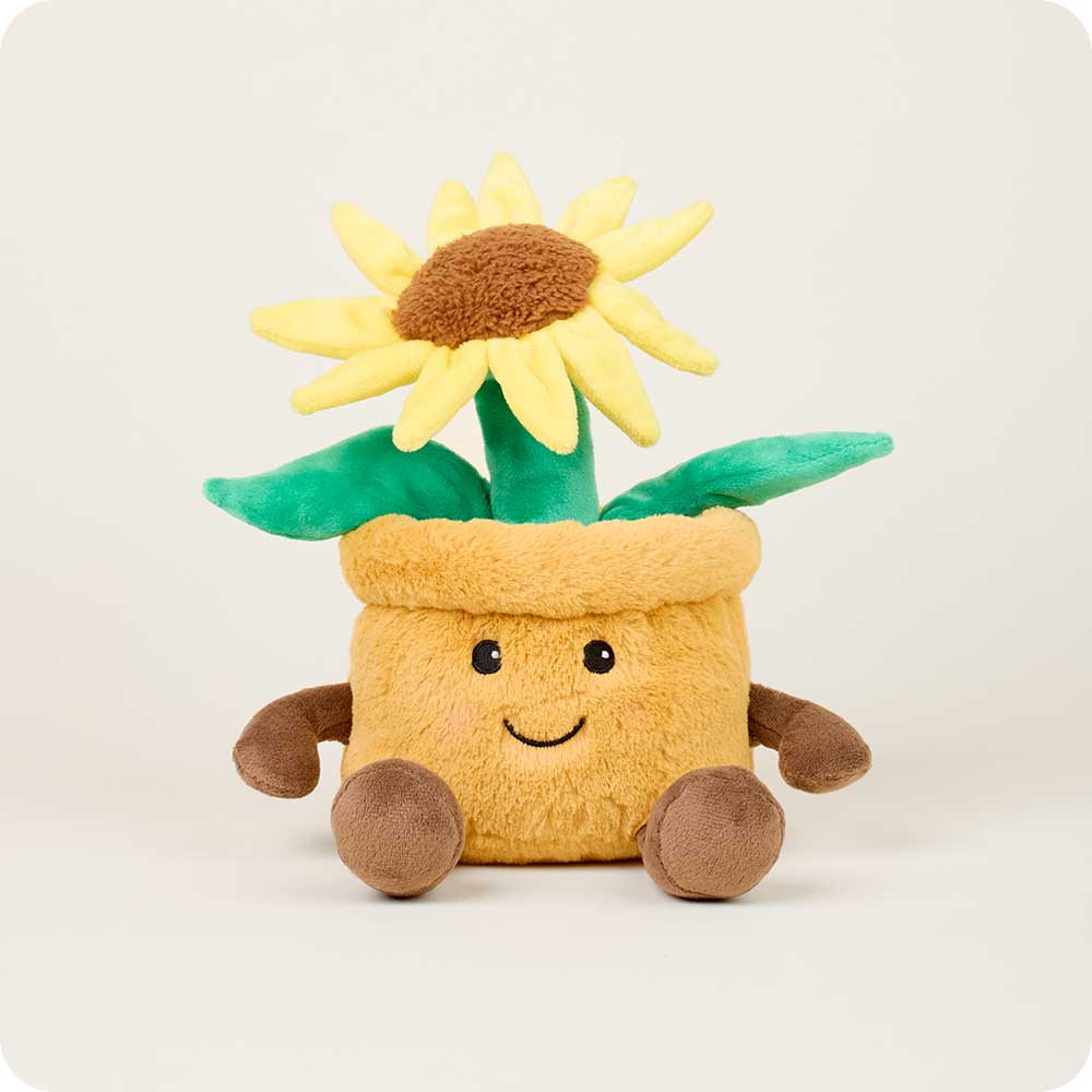 Yellow Flower Pot Heatable Plush