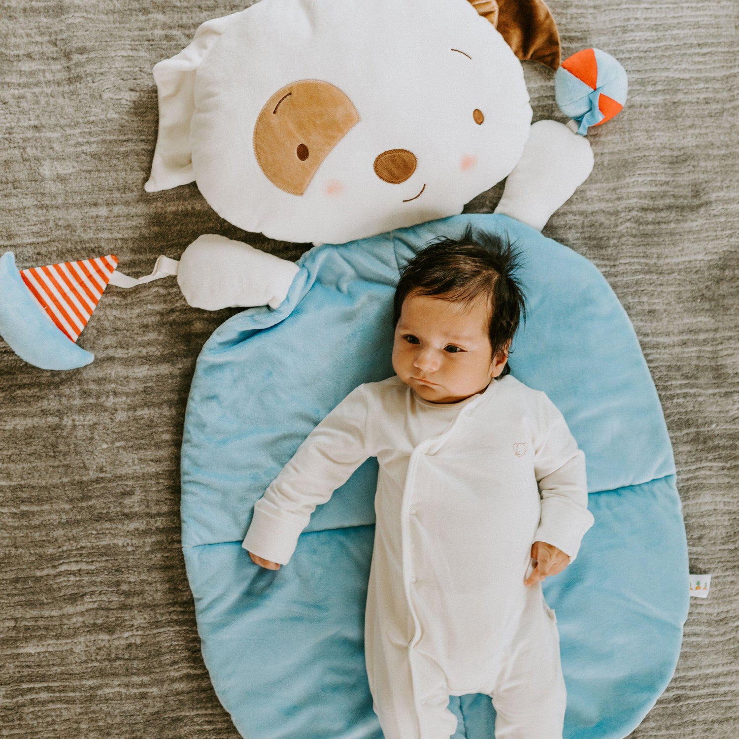 Skipit Puppy Play Mat - Soft Foldable Activity Mat with Rattles