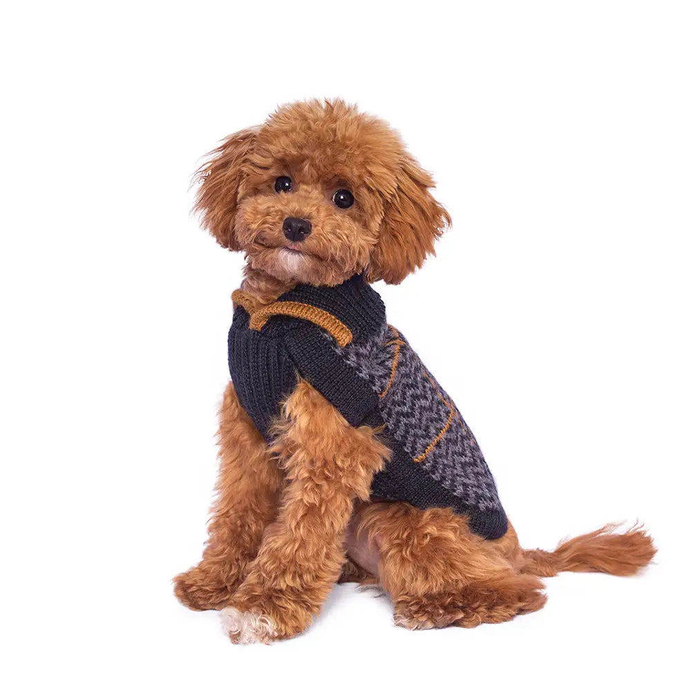 Alpaca Blend V-Neck Dog Sweater