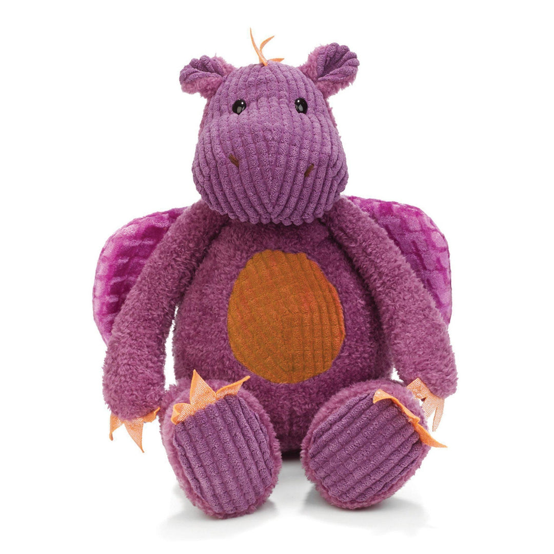 Plush Dragon Toy – Dunkin Purple & Orange Dragon, 13 in