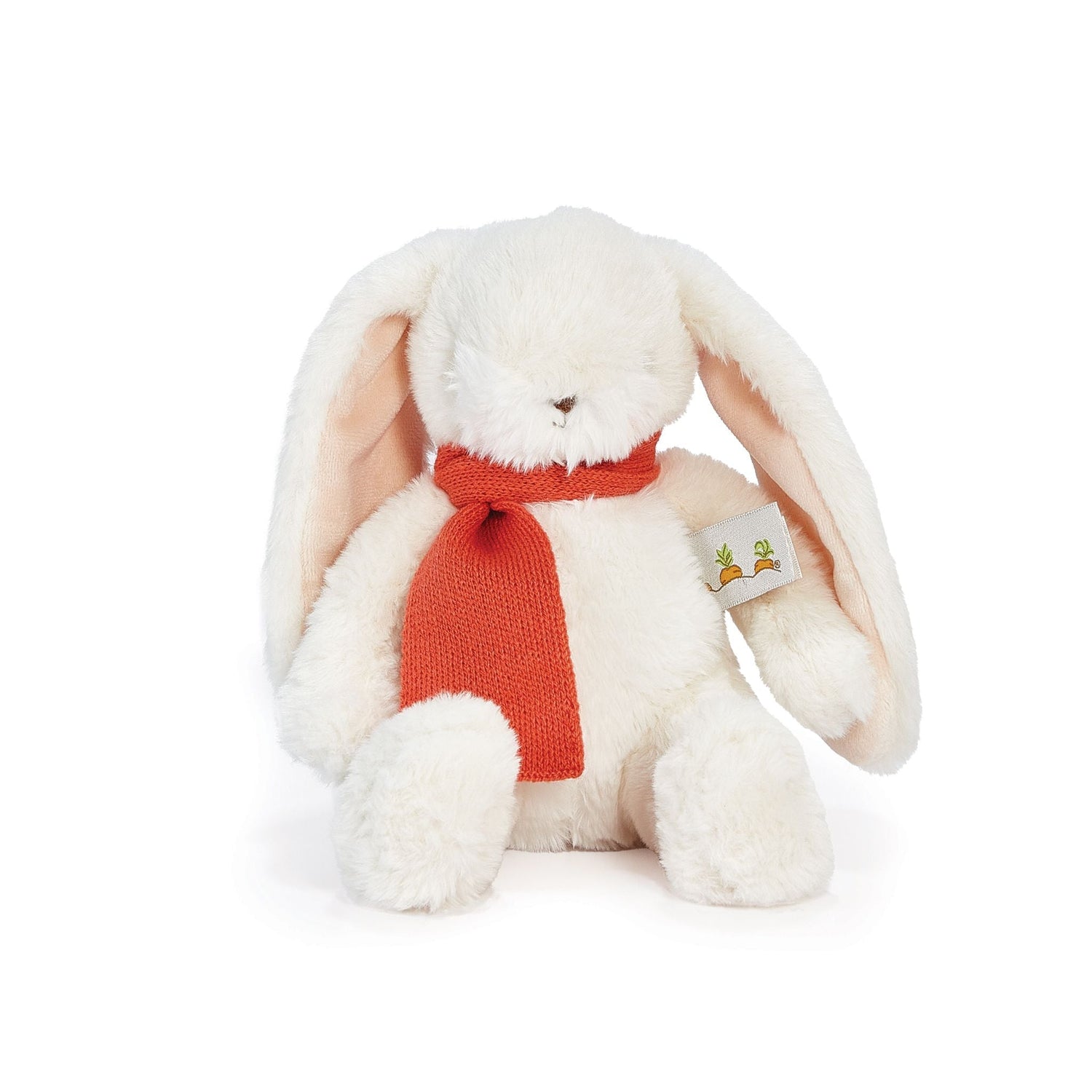 Holiday Wee Nibble Cream Bunny - Red Scarf