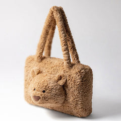 Bear Plush Tote Bag – 36 × 24 cm - Waydiy