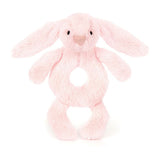 Plush Bunny Ring Rattle – 18cm - Waydiy