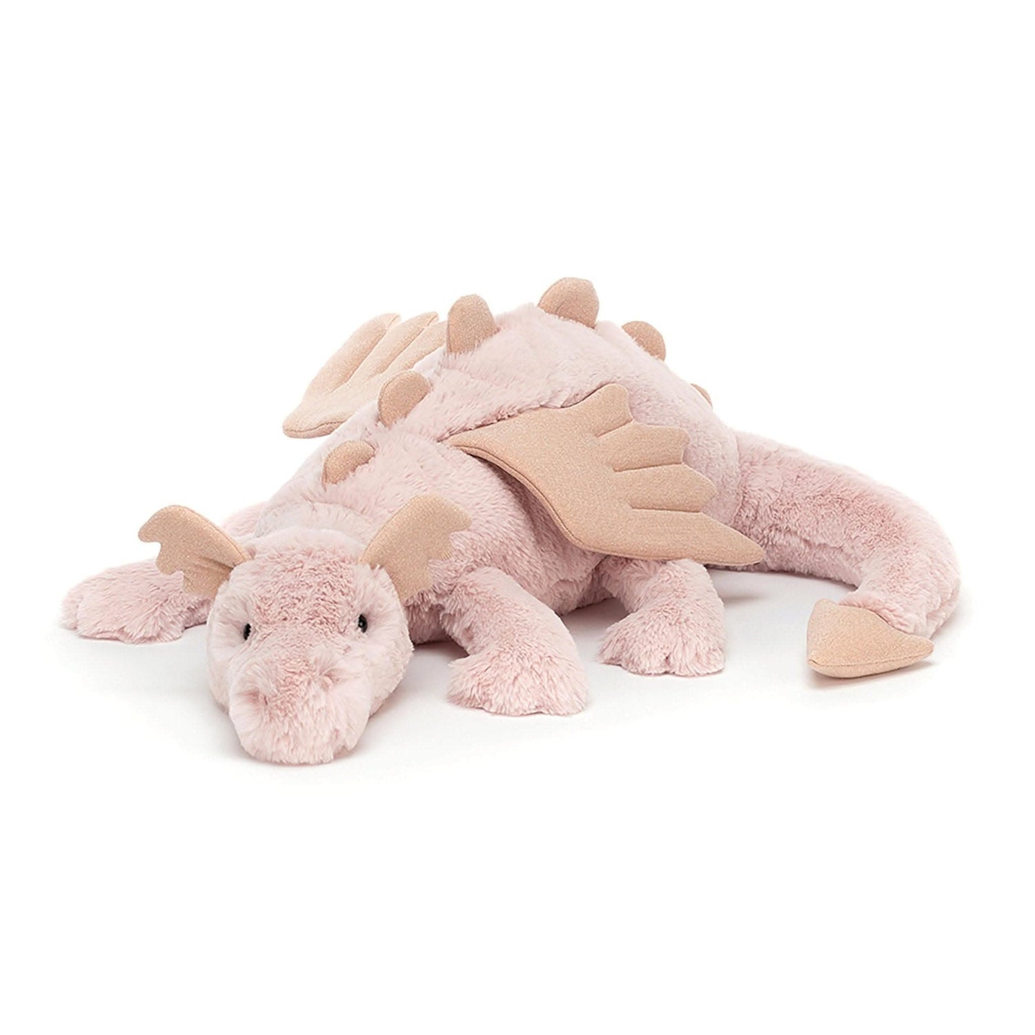 Plush Rose Dragon Soft Toy – 66cm - Waydiy